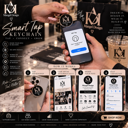 Business Branding Bundle — 3 Shirts + 250 Cards + 2 Smart Taps + 96 Stickers