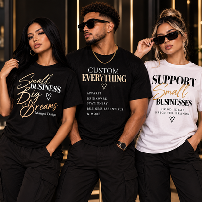 Business Branding Bundle — 3 Shirts + 250 Cards + 2 Smart Taps + 96 Stickers