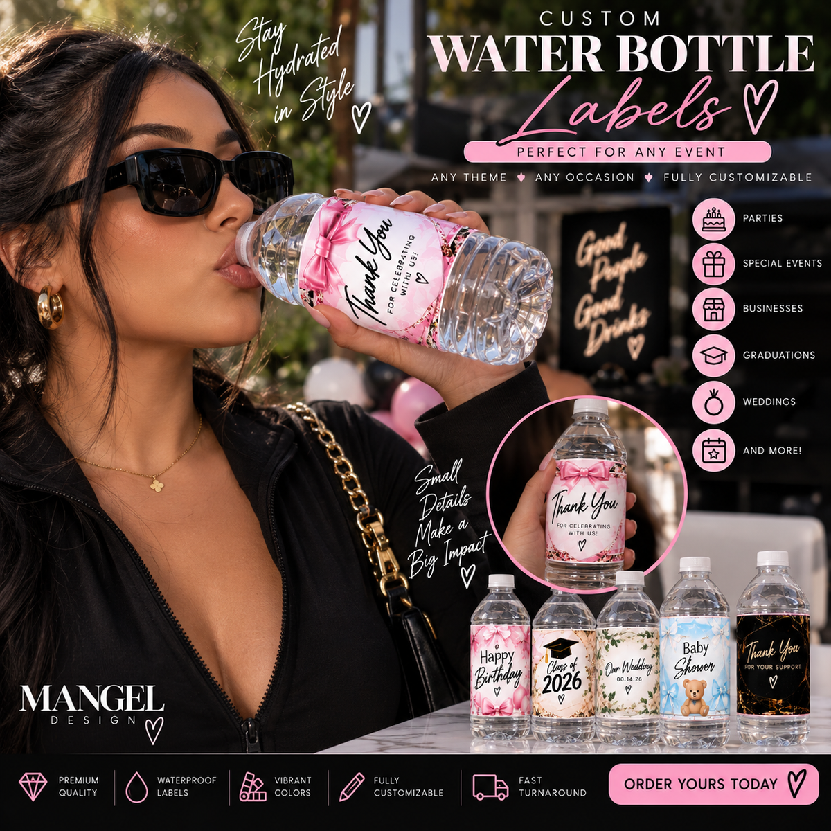 Custom Water Labels