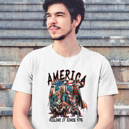 America Flag Killin it Horror Villain