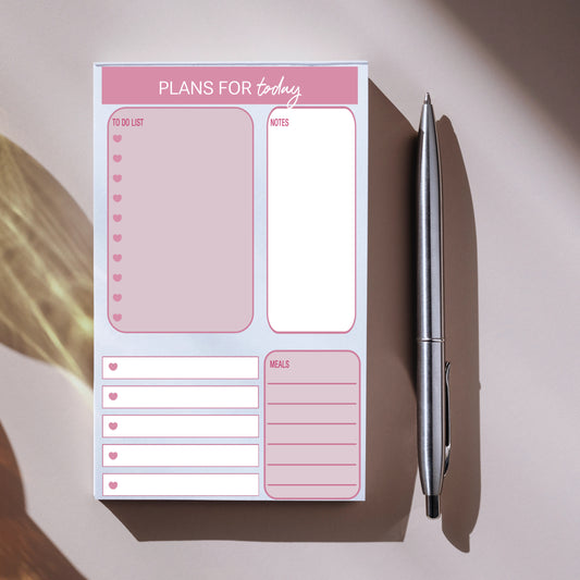 Pink & Blue Notepad