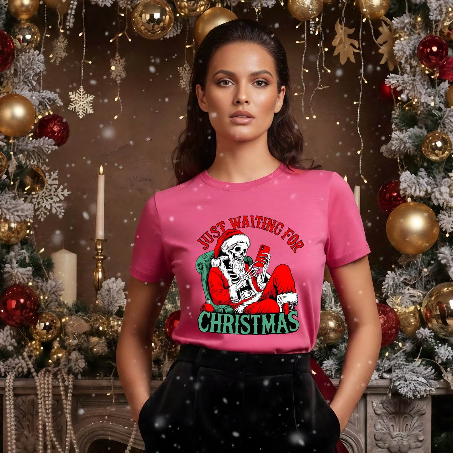 Skeleton Waiting For Christmas