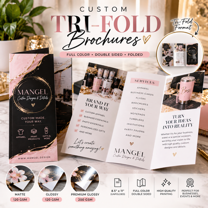 Custom Tri-Fold Brochures