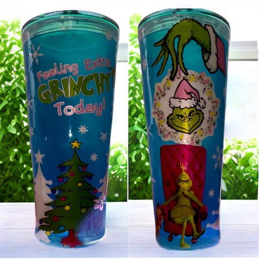 Grinch Snow Globe Tumbler