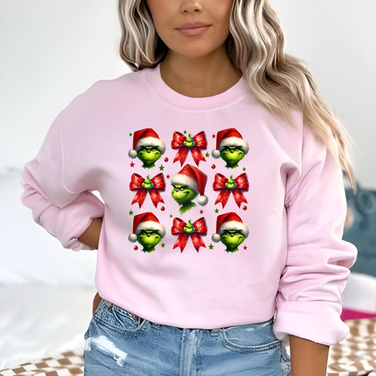 Santa Grinch & Bows