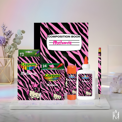 Pink Zebra Print Hello Kitty Bundle