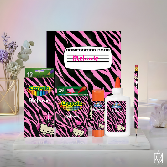 Pink Zebra Print Hello Kitty Bundle