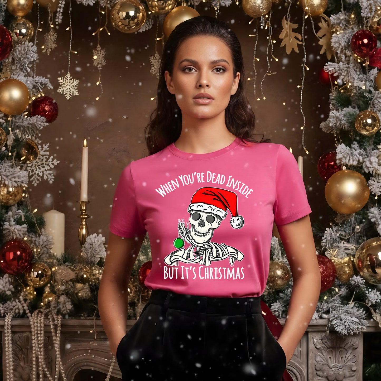 Cheery Skull But It’s Christmas