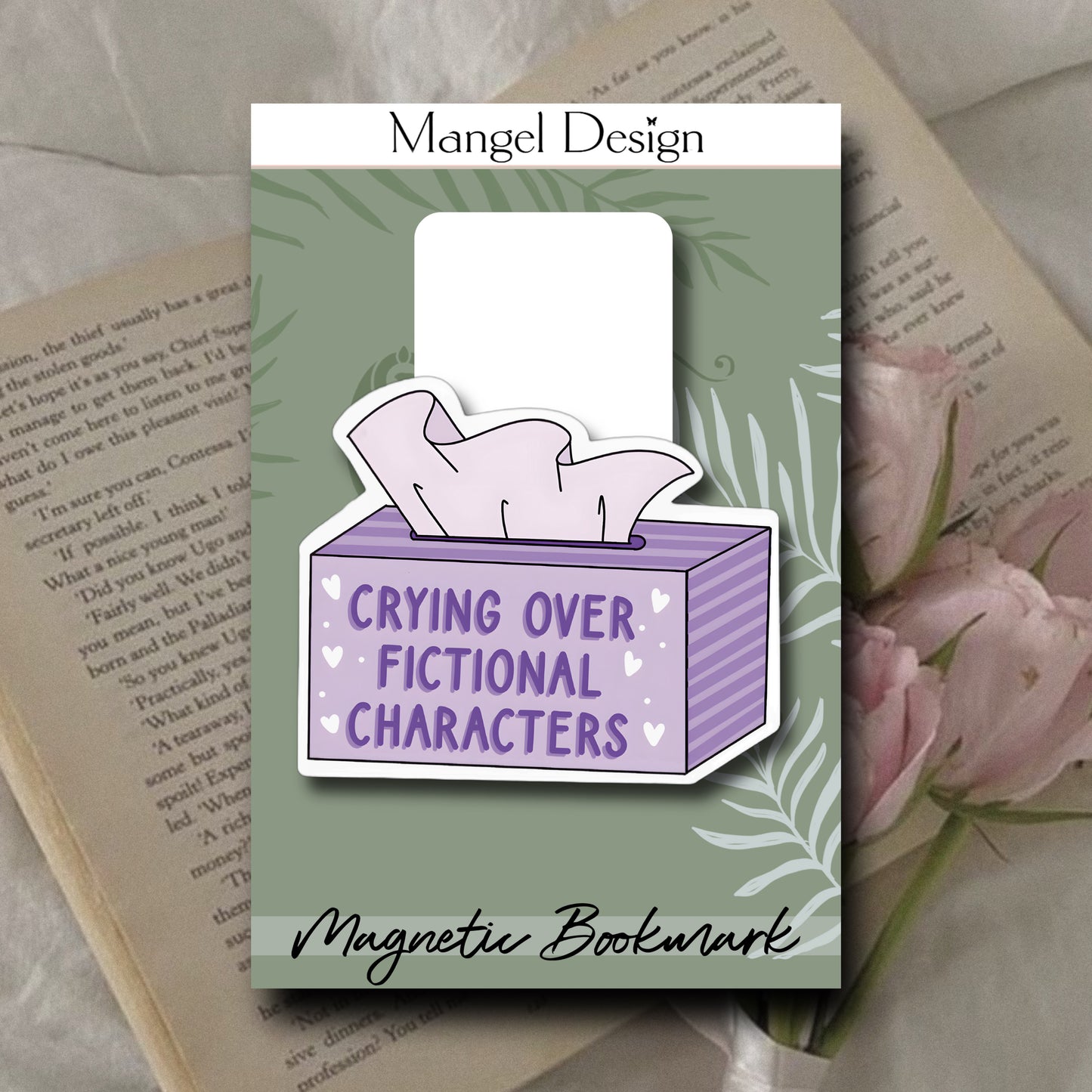 Crying Over Magnetic Bookmark