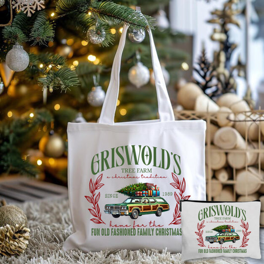 Griswood Tree Farm Tote Bag + Pouch
