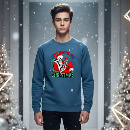 Skeleton Waiting For Christmas