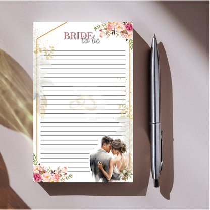Bride & Groom To Be Notepad & Sticky Notes