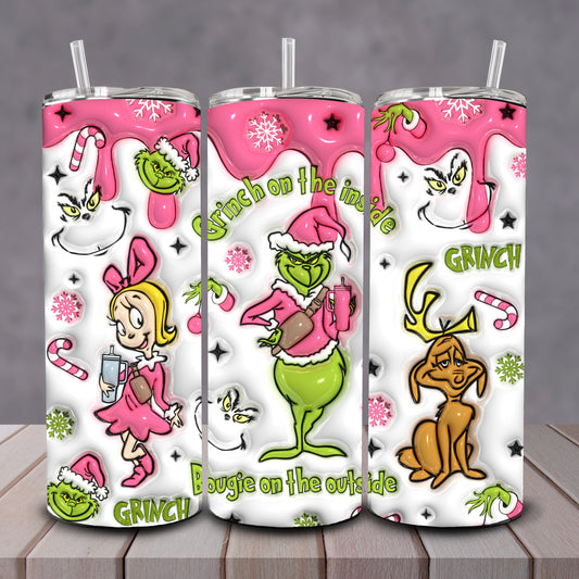 3D Bougie On The Outside Tumbler