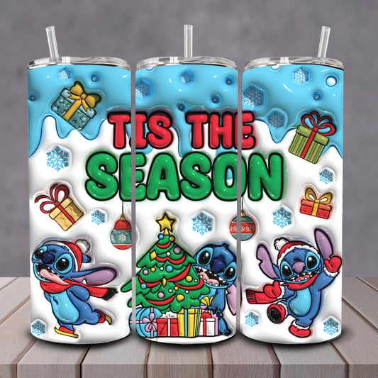 3D Stitch it’s The Season Tumbler