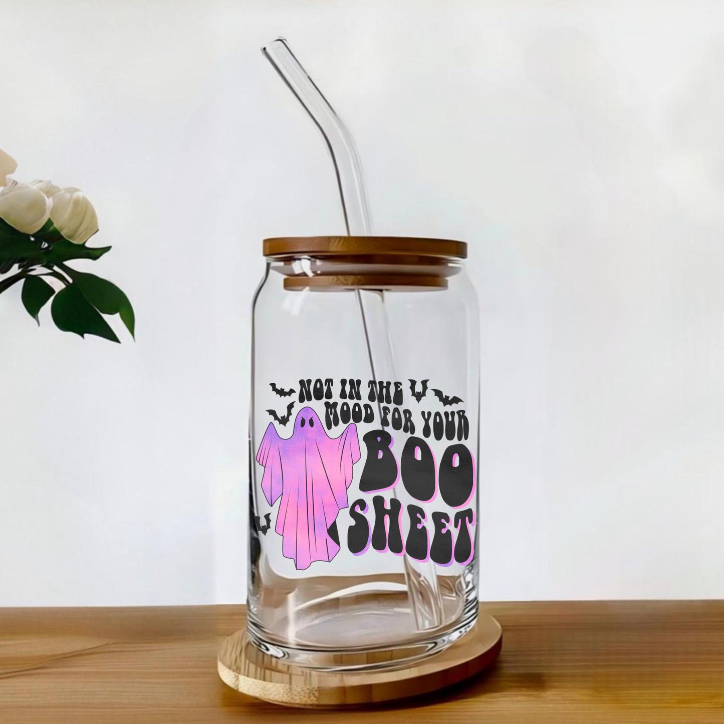 Boo Sheet Soda Can Cup