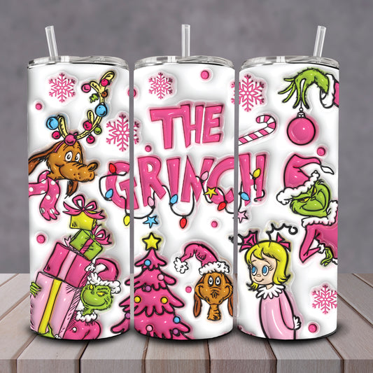 3D The Grinch Tumbler