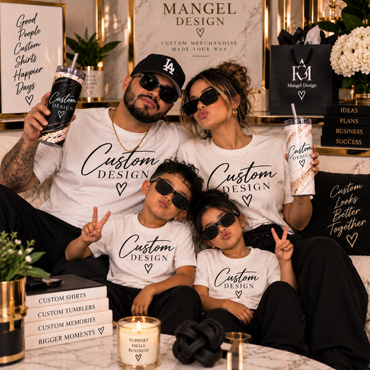 Family Four — 4 Shirts + 2 Tumblers