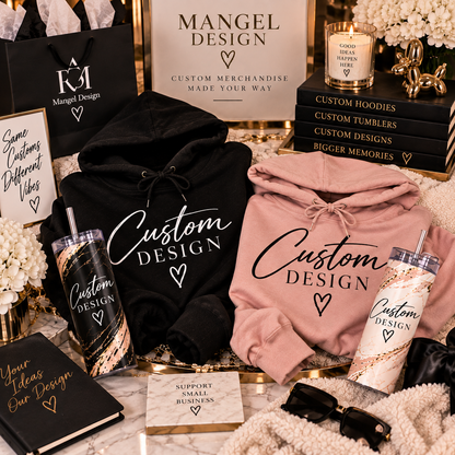 Custom Luxe — 2 Hoodies + 2 Tumblers