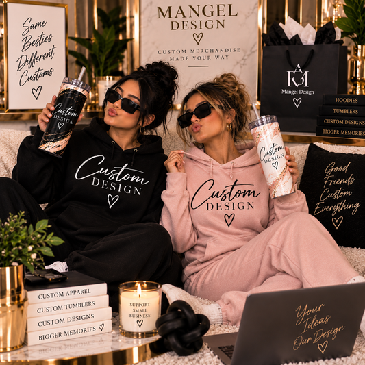 Custom Luxe — 2 Hoodies + 2 Tumblers