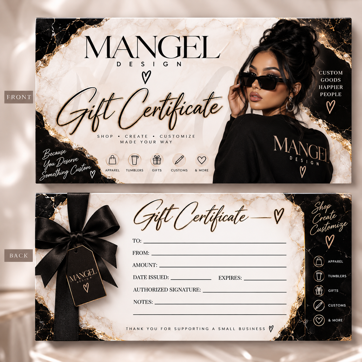 Custom Gift Certificates