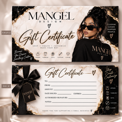 Custom Gift Certificates