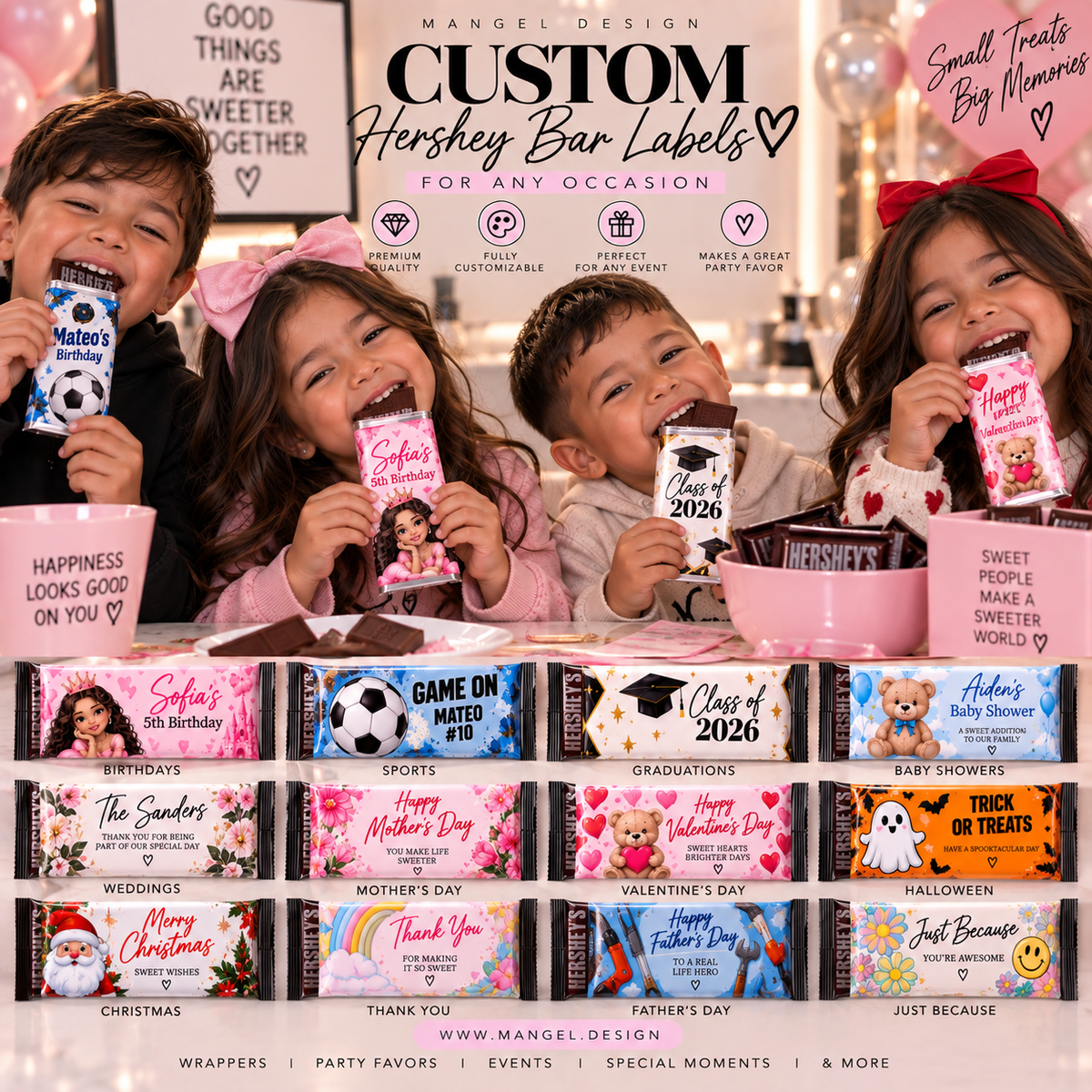 Custom Hershey Bars