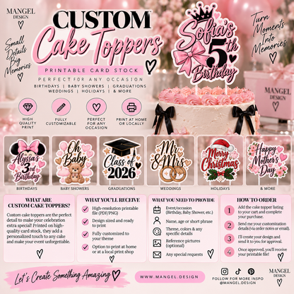 Custom Cake Topper