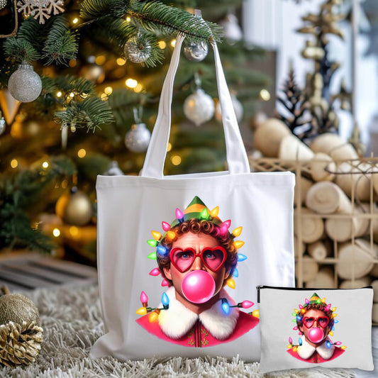 bubble Gum Elf Tote Bag + Pouch