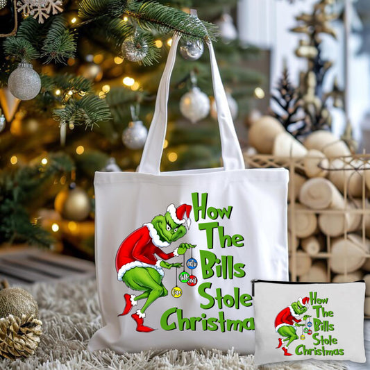 The Bills Stole X-Mas Tote Bag + Pouch