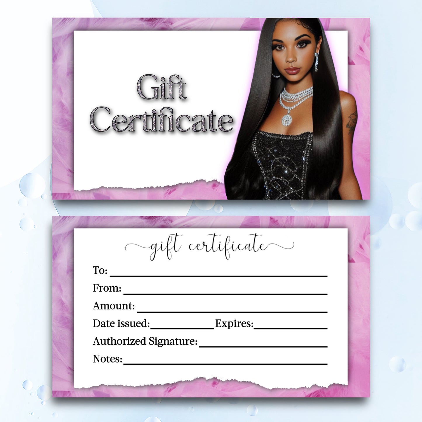 Custom Gift Certificates