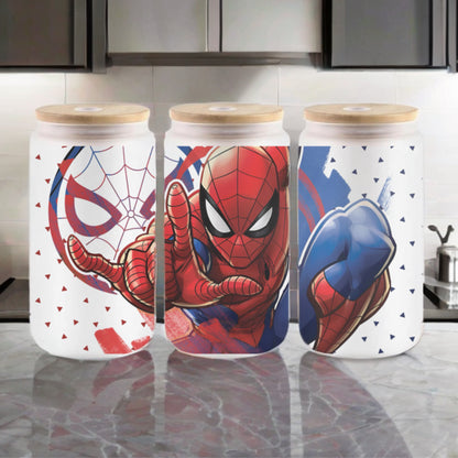 Spider-Man Frosted Glass Soda Can