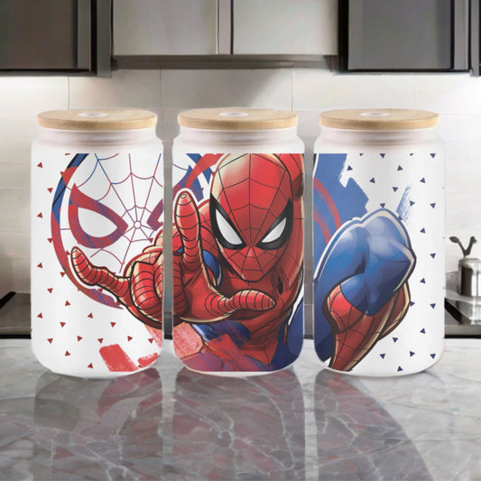 Spider-Man Frosted Glass Soda Can