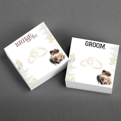 Bride & Groom To Be Notepad & Sticky Notes