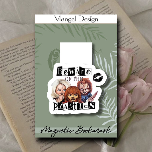 Beware Of Plastic Magnetic Bookmark