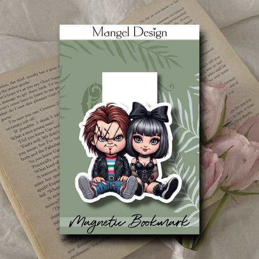 Chucky & Tiff Cartoon Magnetic Bookmark