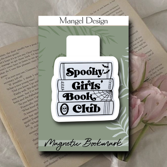 Spooky Girls Book Club Magnetic Bookmark