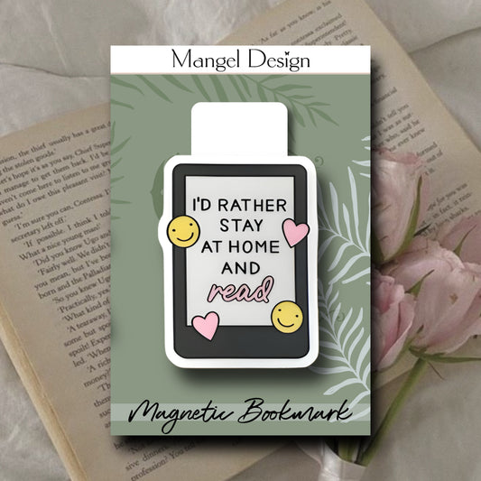 Stay Home & Read Magnetic Bookmark