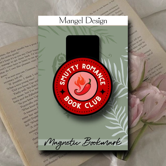 Smutty Romance Button Magnetic Bookmark