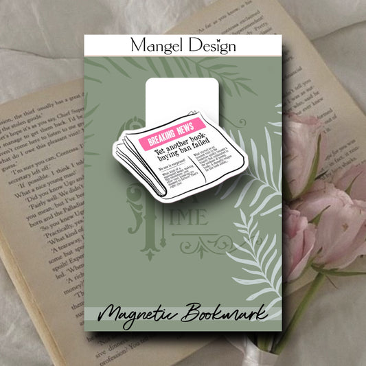 Breaking News Magnetic Bookmark