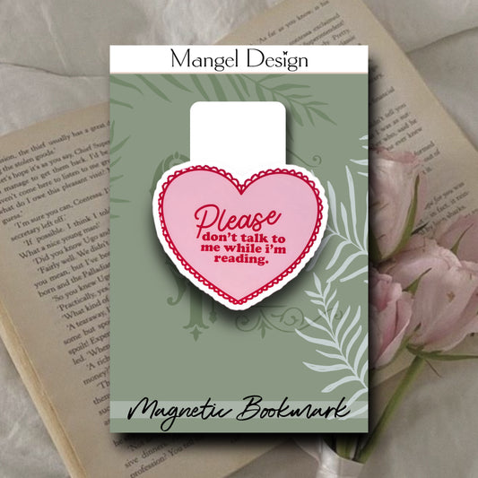 Please Don’t Talk Magnetic Bookmark
