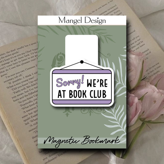 At A Book Club Magnetic Bookmark