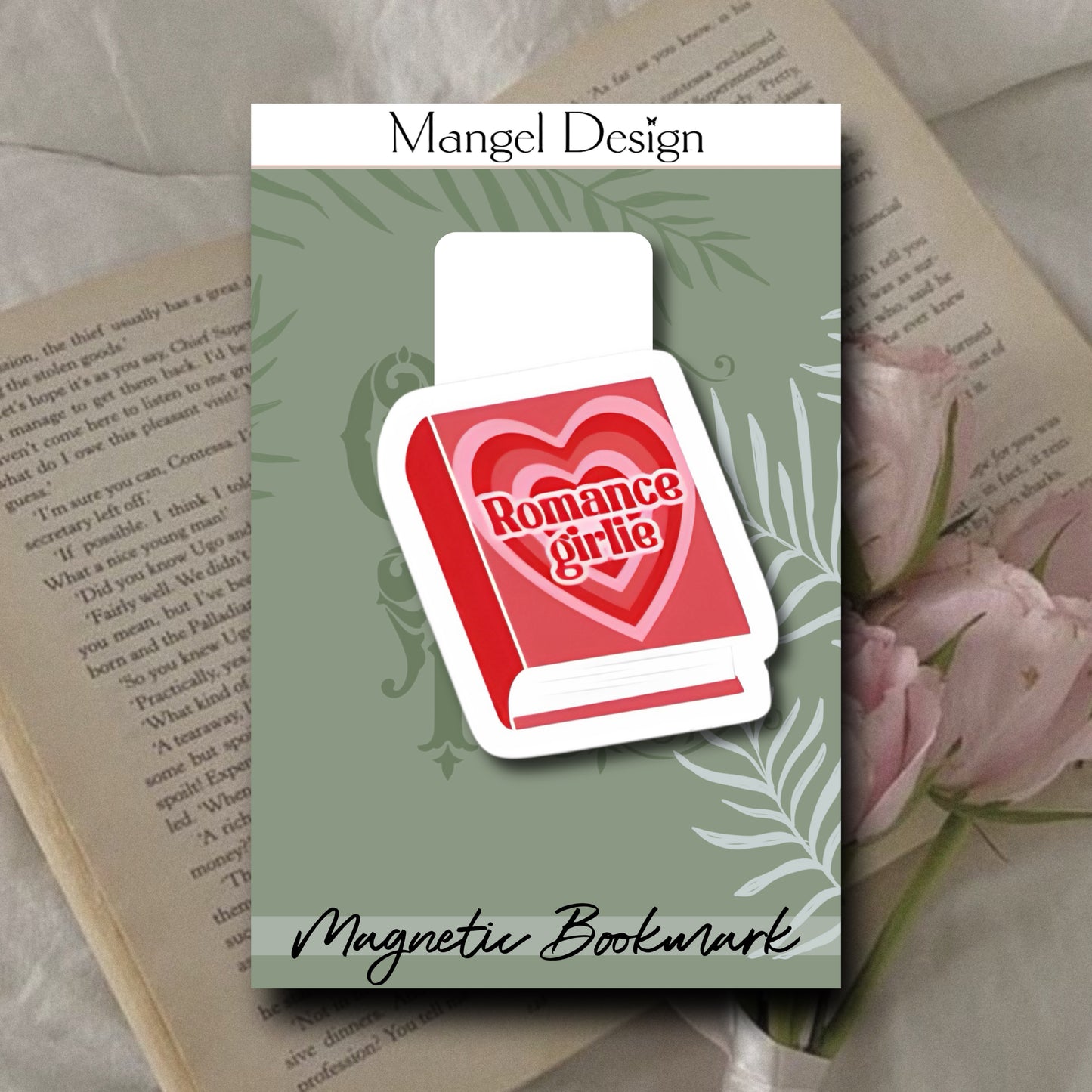 Romance Girl Magnetic Bookmark