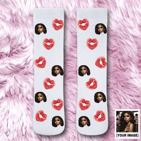 Kiss Face Socks For Your Lover