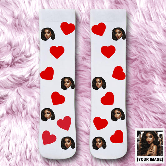 Heart Face Socks For Your Lover