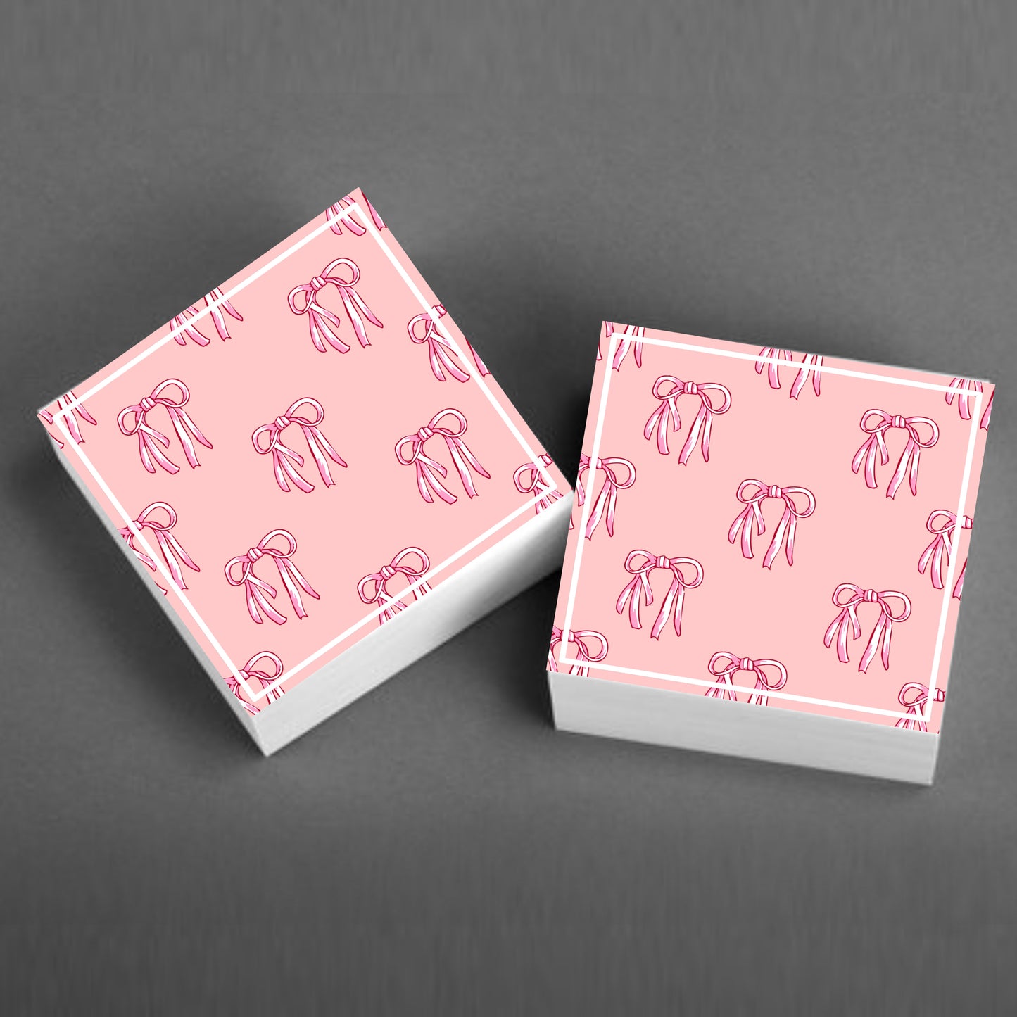 Pink Bows Sticky Notes