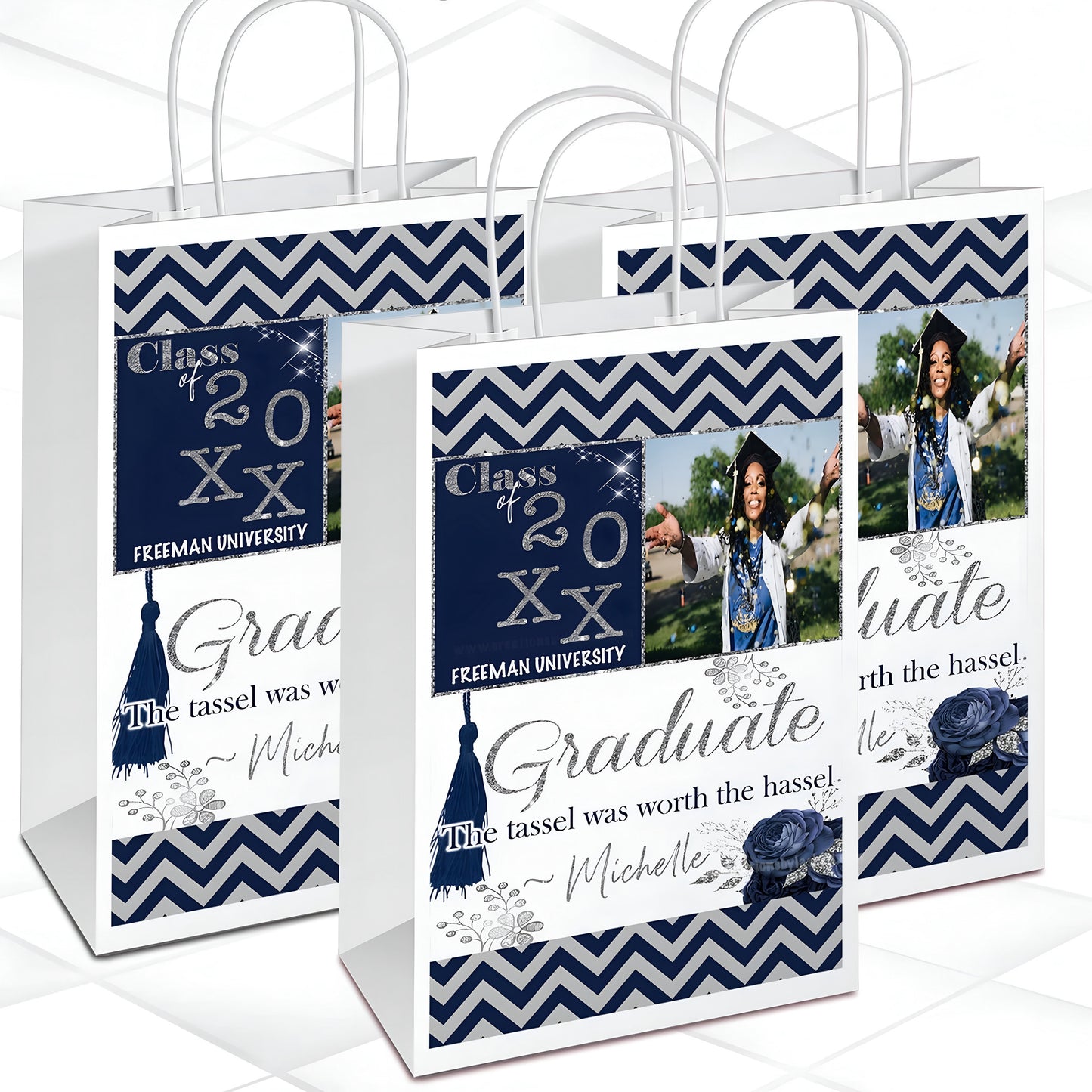 Custom Grad Paper Bags