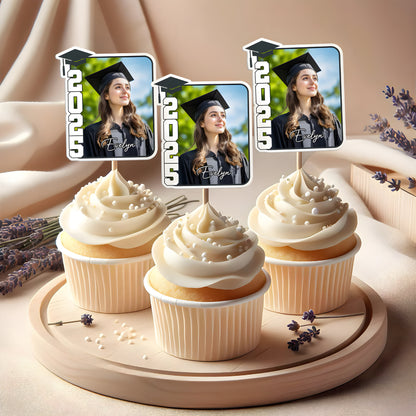 Custom Grad Cupcake Topper