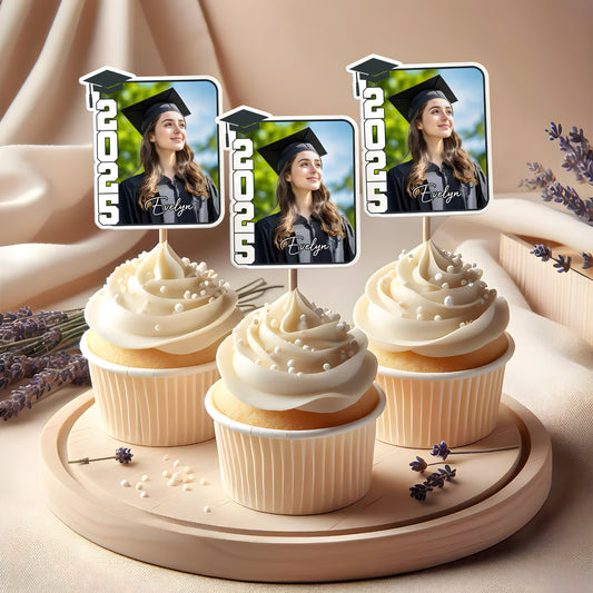 Custom Grad Cupcake Topper