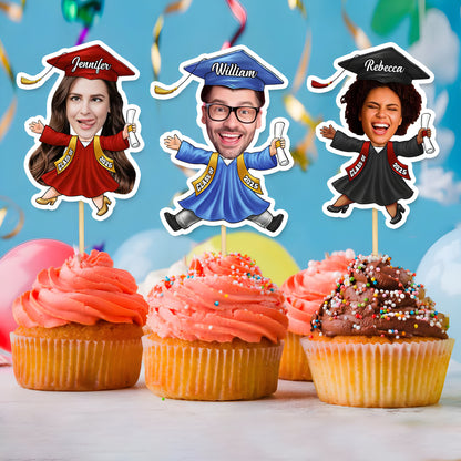 Custom Grad Cupcake Topper