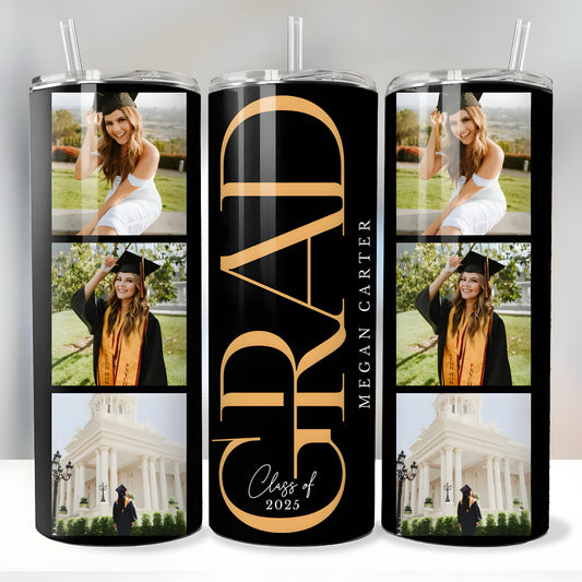 Custom Grad Skinny Tumbler